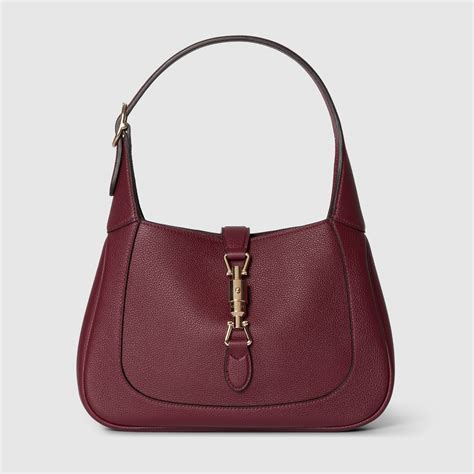 Gucci Jackie 1961 Mini Red Burgundy Leather Bag